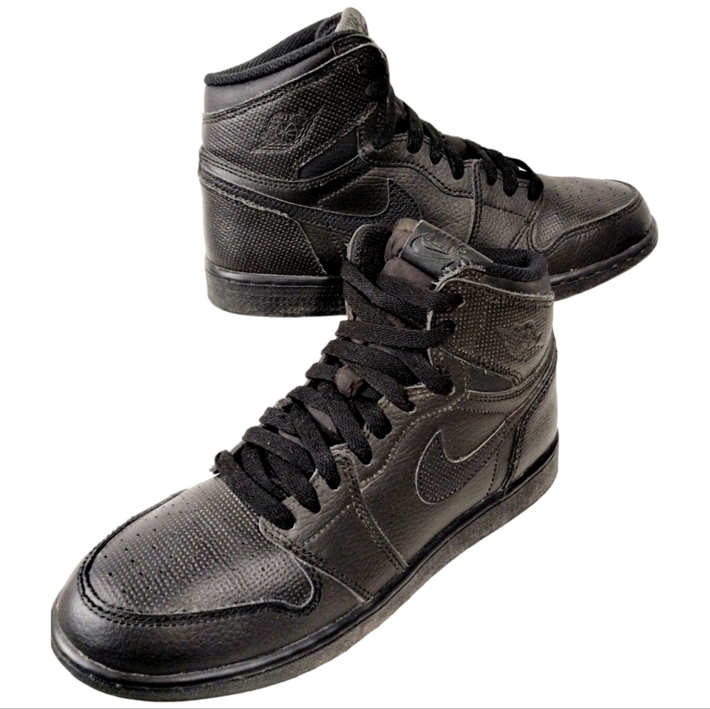 Air Jordan 1 Retro High OG Black 7Y /8½Women‎
